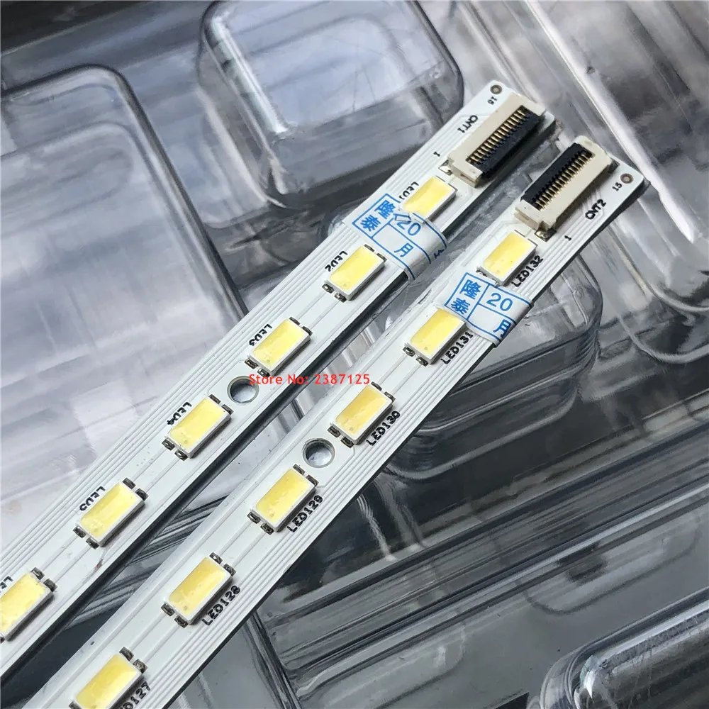 4 buah Strip lampu latar LED 676MM 66 lampu 66/R 61. 61 61. For untuk KDL-60NX720 FDHY600LT01