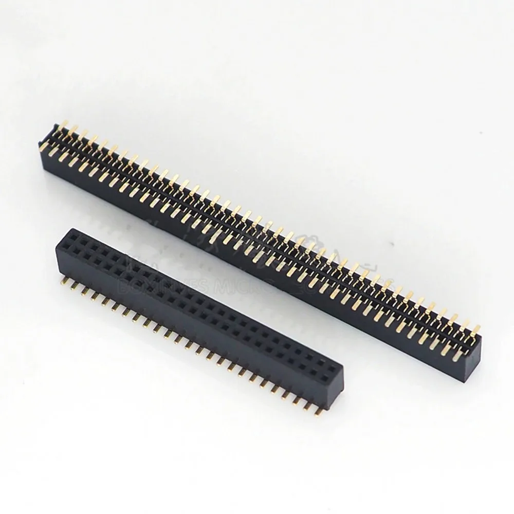 100 stücke SMT 1,27mm Zweireihige Weibliche Abtrünnigen PCB Board Pin Header buchse Stecker Pin header 2*5 2*10 2*12 2*15 2*20 2*50P SMD – Detail 12