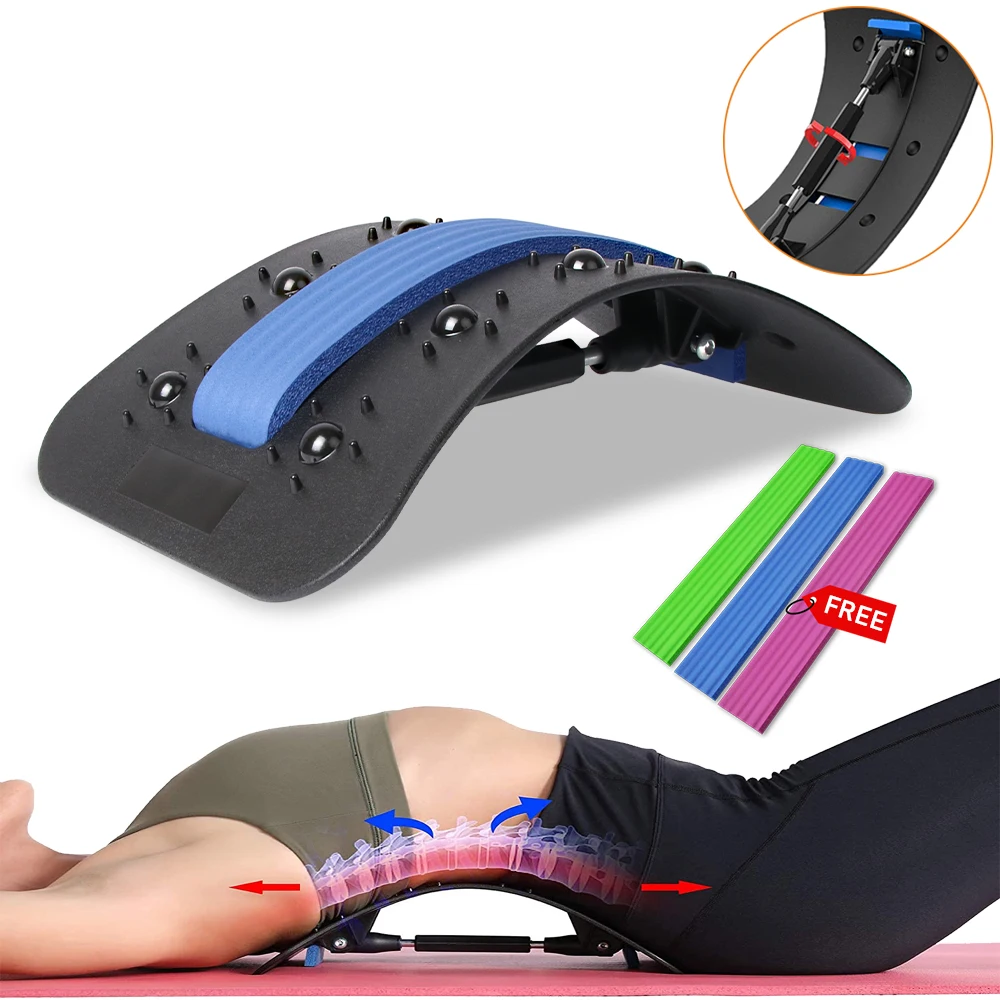 

Upgrade Magnetic Back Stretcher Corrector Shiatsu Neck Massager Apparatus Cervical Pillow Lumbar Spine Support dorsal stretcher