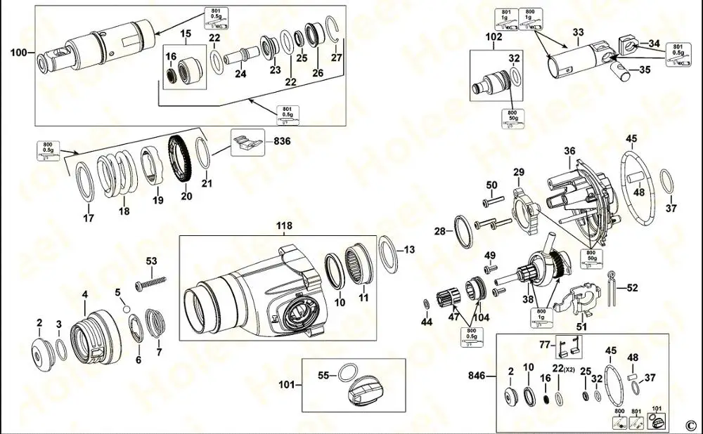 Deflector para DEWALT D25143 D25144 D25263 N346919