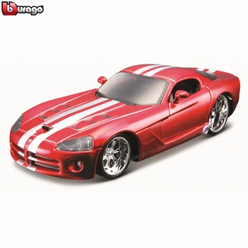 Bburago 1:32 Dodge Viper SRT 10 simülasyon alaşım araba modeli pleksiglas toz geçirmez teşhir tabanı paketi toplama hediyeler