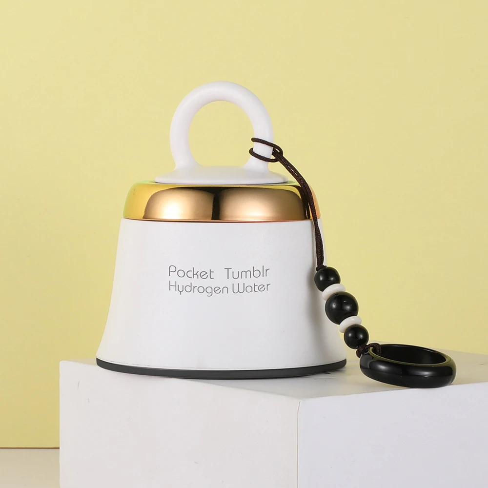 Botella generadora de agua de bolsillo portátil para viaje con alta concentración de hidrógeno, con cámara dual DuPontN117 SPE & PEM
