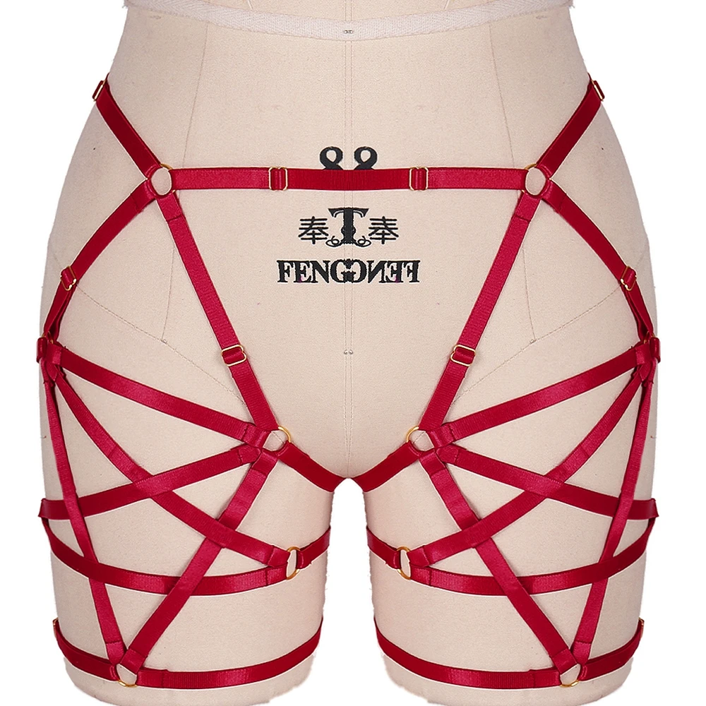 

Harajuku Harness Garter Bondage Punk Body Hollow Out Women Underwear Straps Suspender Sexy Lingerie Goth Clothes Stockings Belt