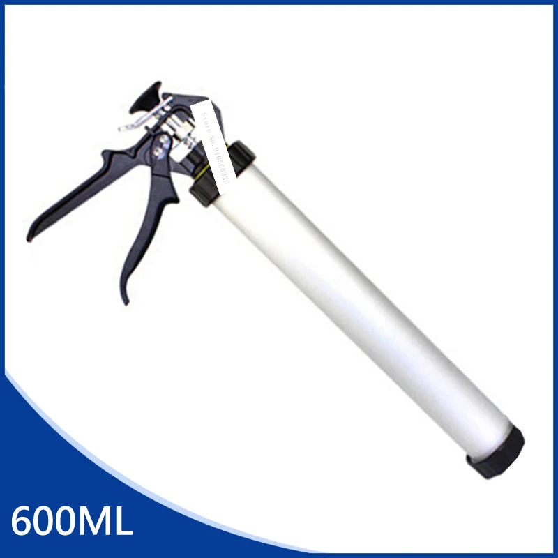 C20512 600ML Dual-use Glass Glue Gun,Thickening Aluminum Alloy Structure Manual Soft Silicone Gun