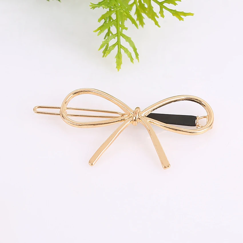 1pcs grampos de cabelo de metal moda grampos de cabelo arco nó cabelo meninas mulheres grampos de cabelo barrettes estilo para meninas