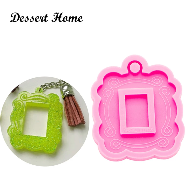 

DY0262 DIY Shiny Photo Frame Mold, Epoxy Resin Keychain Molds, Silicone Mould, Resin Necklace jewellery making Customize