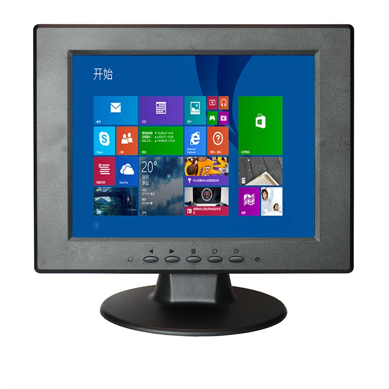 

10" Desktop HD IPS LCD Screen Monitor 4:3 Screen Ratio 1024X768 CCTV Home Security Computer Monitor With AV/BNC/VGA/HDMI/USB