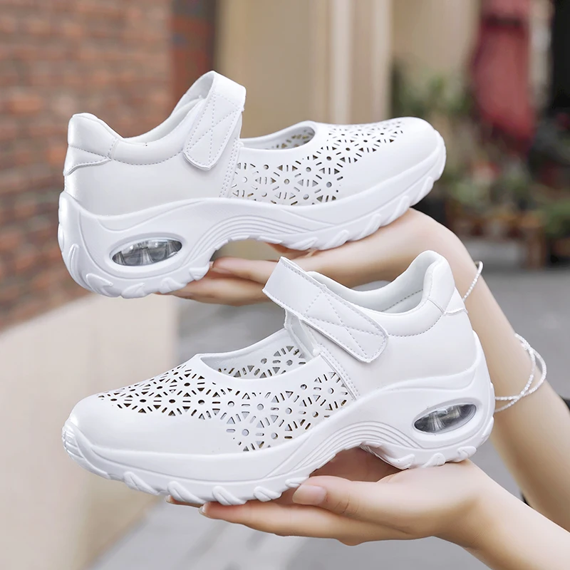 STRONGSHEN Women Shoes Fashion Breathable Walk Flat Casual Shoes Lady Shoes Women Tenis Feminino Shoes Lady Mesh Summer Shoes