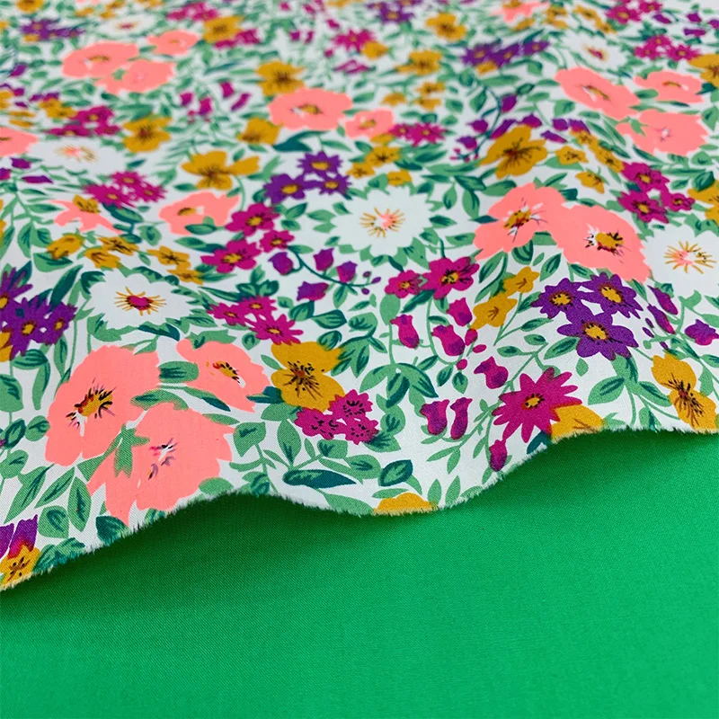 150x50cm Summer Clothes Women\'s High-Grade Cotton Small Flower Fabric DIY Handmade  Clothing Cloth