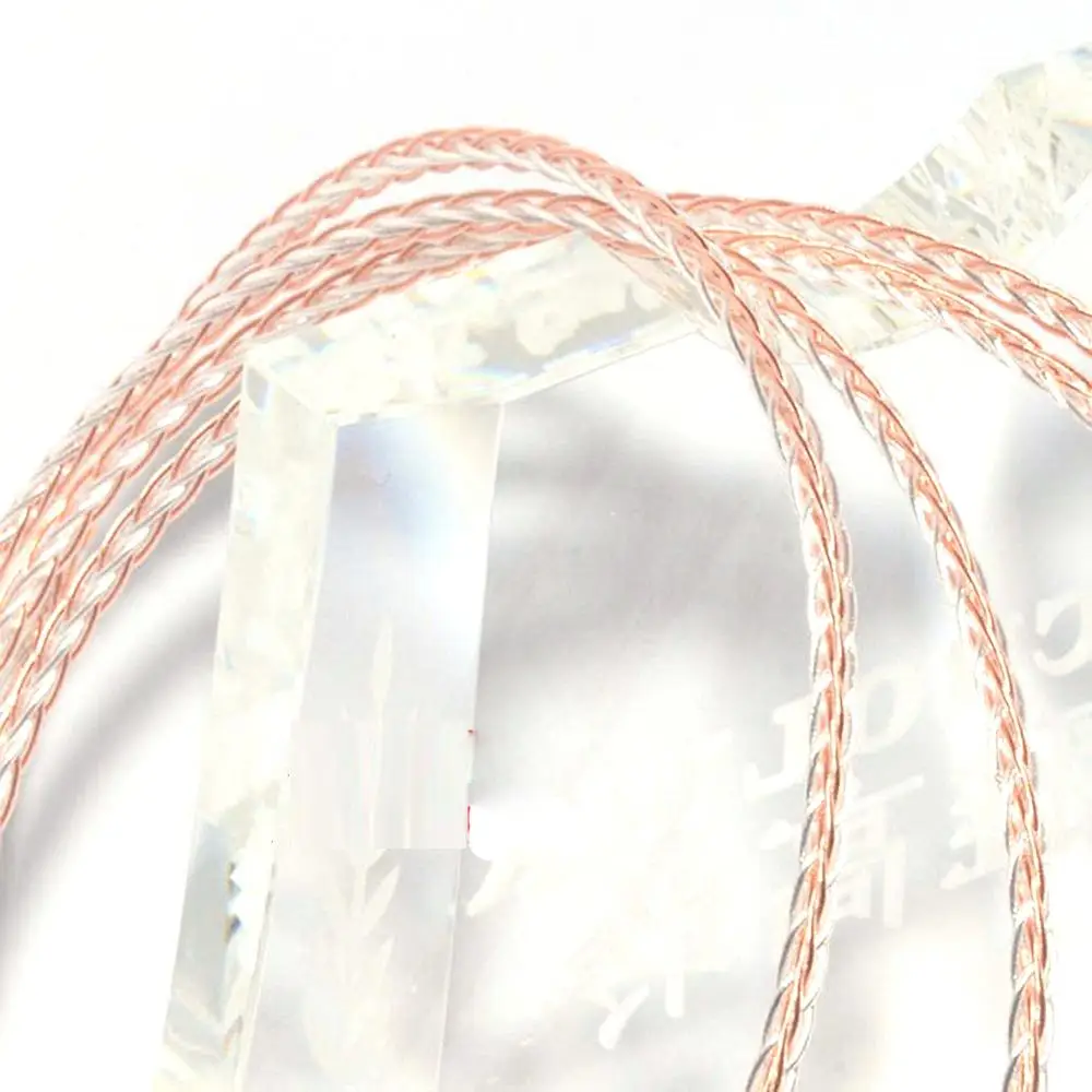 Haldane 2.5mm TRRS Balance maschio a 4.4mm Balance maschio 8 Croes singolo cristallo Cooper argento misto Audio maschio a maschio cavo Aux