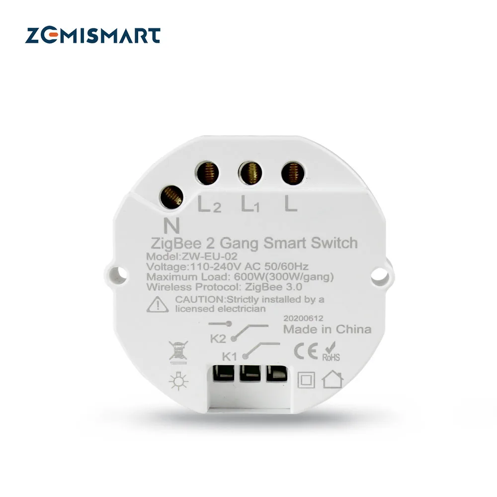 Zigbee 3.0 WiFi Switch DIY Smart Light Mini Breaker Module Work with Tuya SmartThings Alexa Echo Google Home 1/2 Way