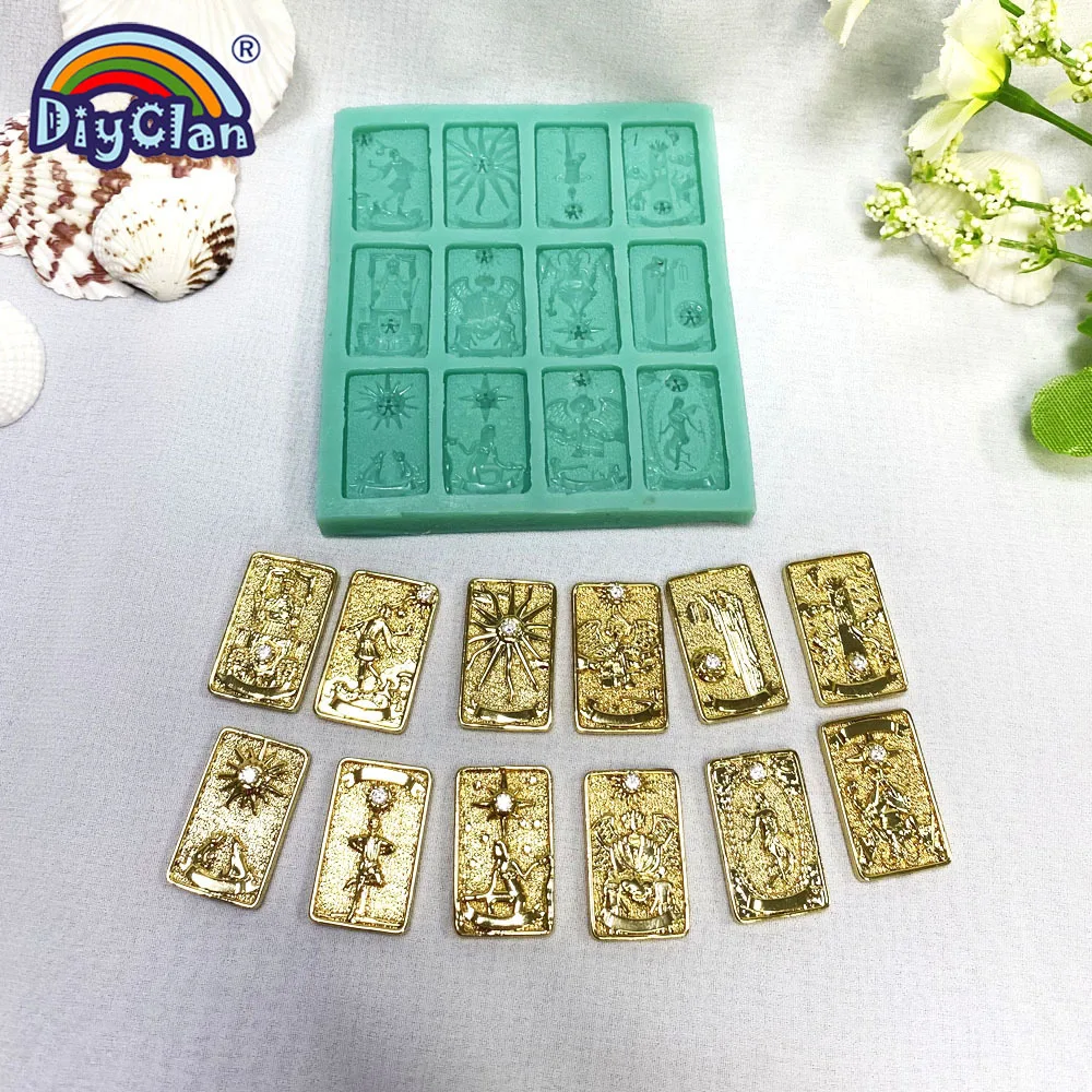 Tarot Styles Silicone Mold DIY Fondant Cake Chocolate Dessert Kitchen Baking Mould Handmade Making Decoration Accessories