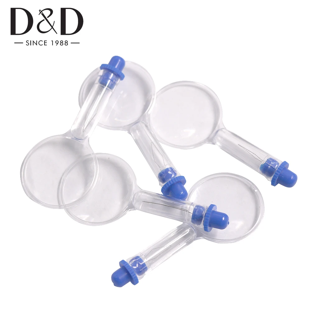 3/10pcs Magnifier Needle Threader Plastic Bow Wire Insert Craft Tool Sewing Machines Needle Threader DIY Sewing Tools