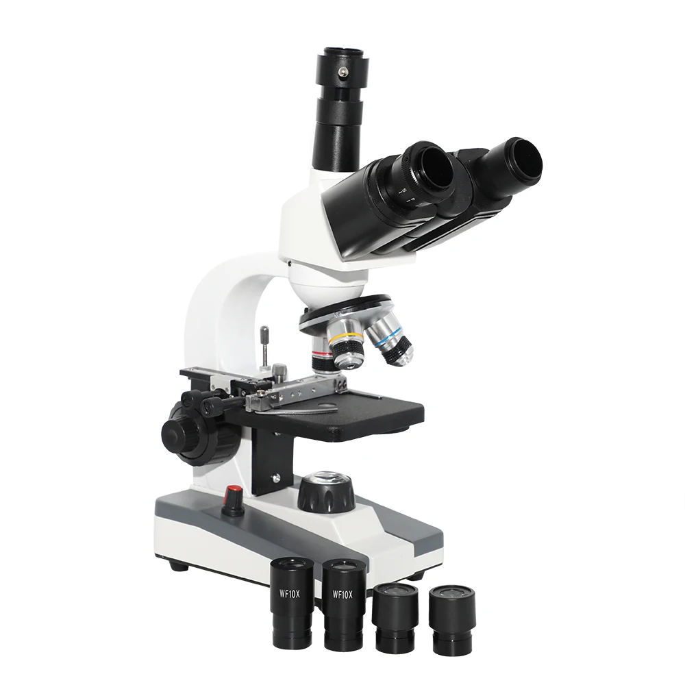 40X-640X Monocular /Binocular /Trinocular Biological Microscope for Students Educational Lab with 12.5X Mobile Phone Lens