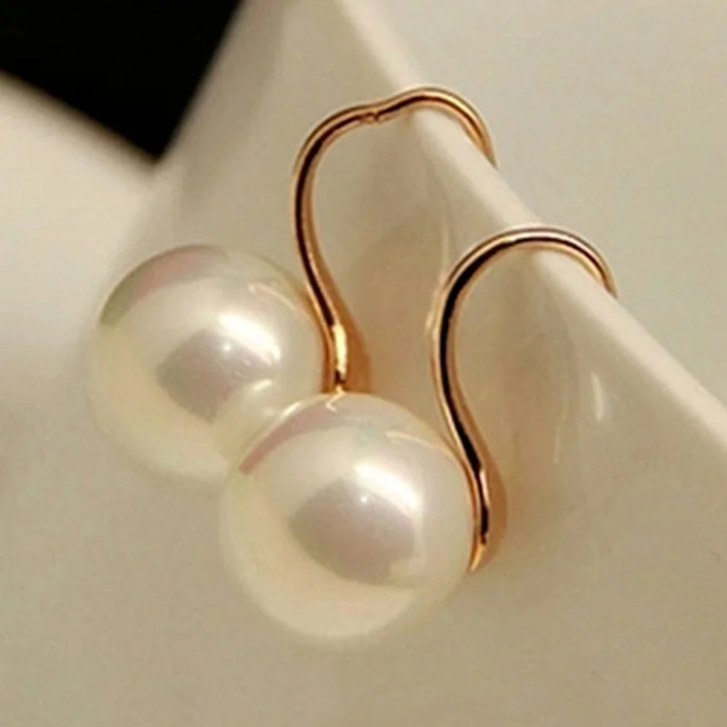 Women Earrings Imitation Pearls Ball Hook Earrings Eardrops Bridal Wedding Party Jewelry