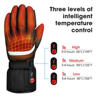 Winter Electric Motorcycle Heated Gloves Ski Mittens Womens Cycling Waterproof For Sports Warm Men Touch Screen Battery Gloves