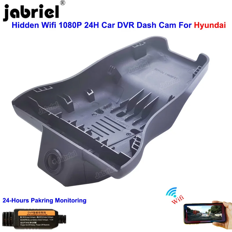 HD 1080P Wifi Dash Cam Car Dvr Camera 24-Hour Paking monitoring For Hyundai Elantra cn7 2020 2021 For Hyundai i30 pd 2020 2021