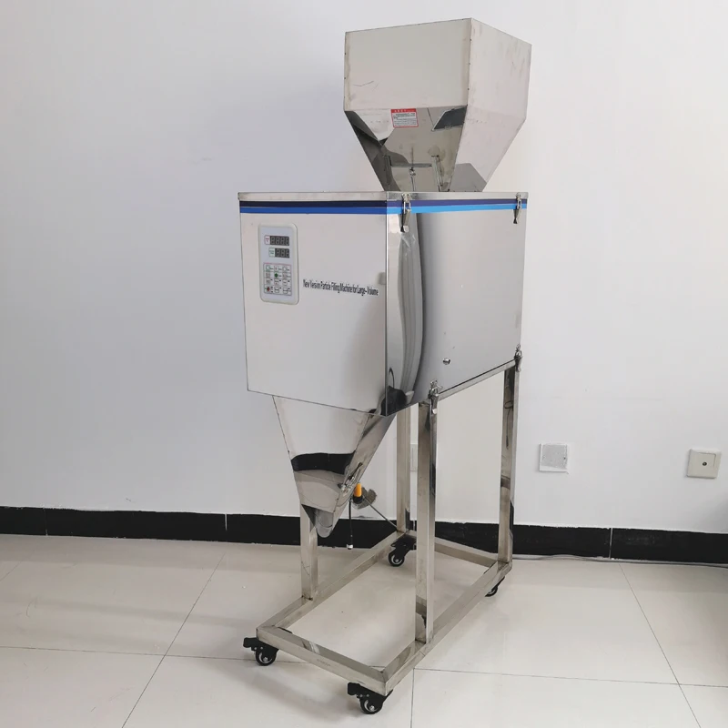 Automatic Weighing Granule Powder Filling Machine 999G Tea Granule Quantitative Seeds Salt Rice With Rack Packaging Machine