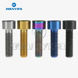 Wanyifa M6x 18 20mm Titanium Ti DIN912 Bolt Hexagon Head Allen Key Screws Bicycle Disc Break Calipe pack of 4