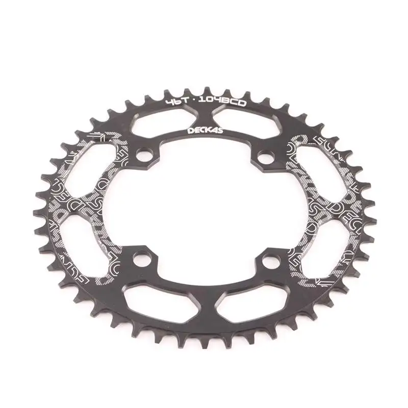 DECKAS 104BCD 40/42/44/46/48/T oval Mountain bike  Chainwheel MTB bike crankset Aluminum Narrow Wide Chainring BCD 104 oval