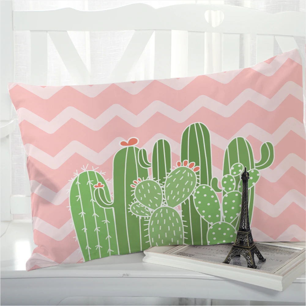 1pc Pillow cover Pillow case Bedding Pillowcase Pillowcovers decorative for home 3D HD Print Nordic cactus land