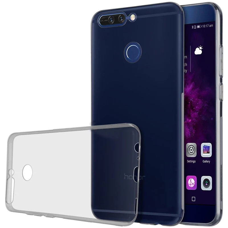 Silicone Case Soft TPU Phone Cover for Huawei Honor V9 8 Pro Clear Transparent 360 Shockproof HonorV9 Honor8Pro 8Pro Back Coque
