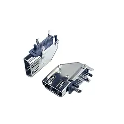 20 PZ HDMI Spina Laterale Connettore 2-Fila 19pin DIP tipo Borsette piede di posizionamento 5/5000 Presa di inserimento Laterale