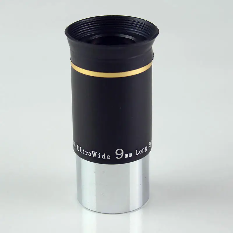 Telescopio astronómico de 66 grados, 9mm, ocular planetario con longitud de pupila, altura y ancho, ángulo de visión de 12,5 pulgadas