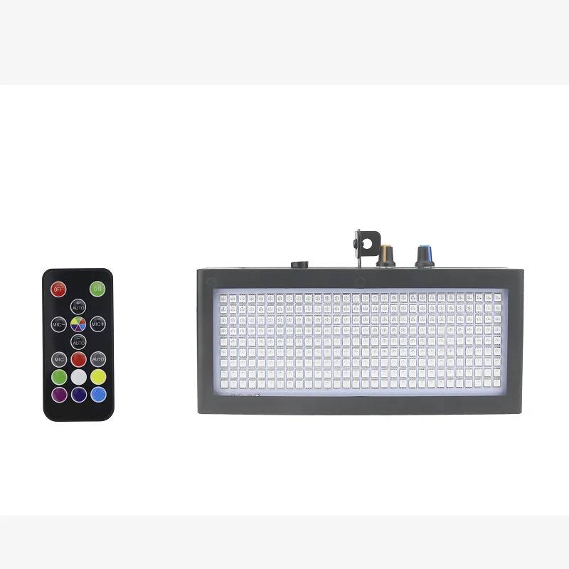 MBVKA 270 LEDs Strobe Flash Light Portable 35W RGB Remote Sound Control Strobe Speed Adjustable for Stage Disco Bar Party Club