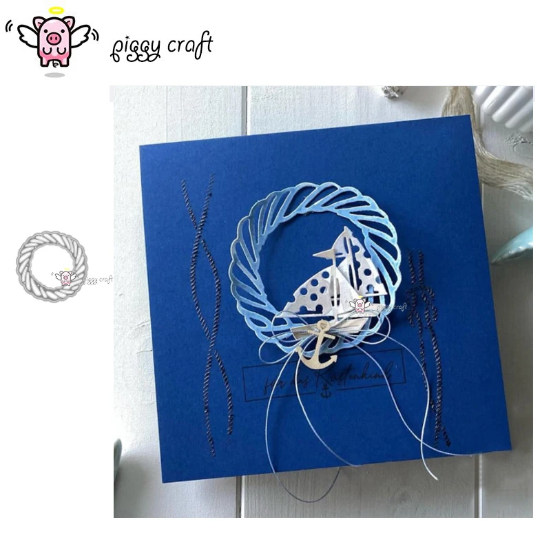 

Piggy Craft metal cutting dies cut die mold Conch ring circle Scrapbook paper craft knife mould blade punch stencils dies
