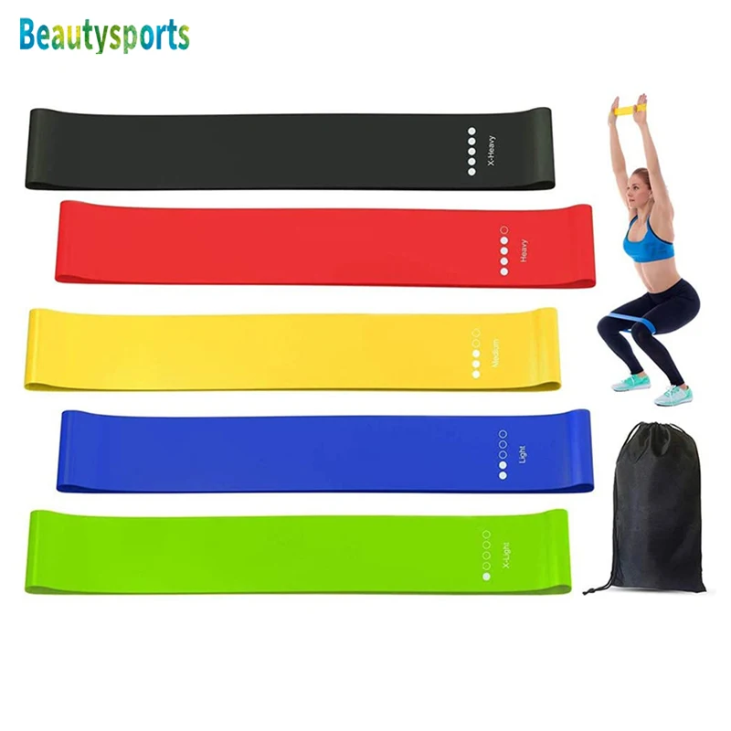 Rubber Butt Hip Resistance Band Yoga Pilates Sport Exercise Expander Gym Fitness Equipment Elastic Gum for Training