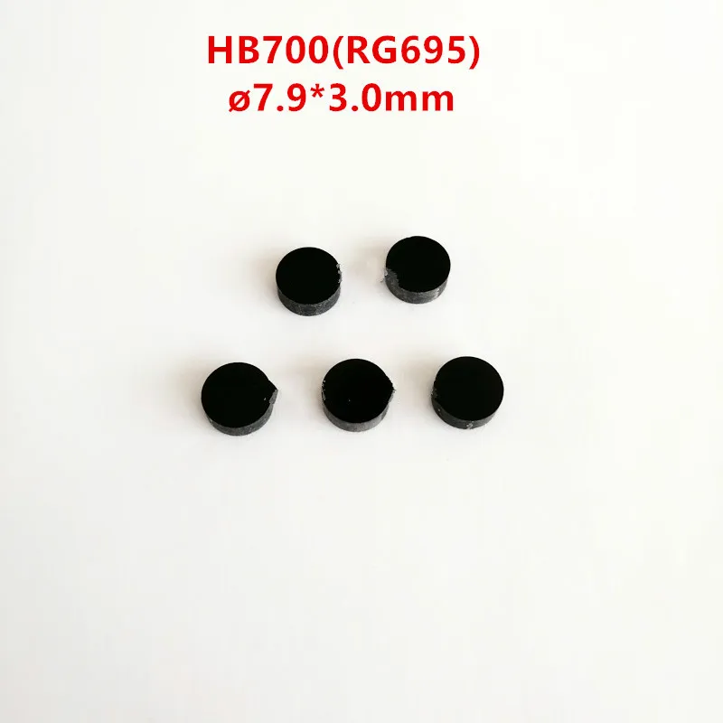 Hot7.9*3.0Mm Filter Lens Black Optical Glass Hb700 Rg695 Front Cut-Off Infrared High Transmittance