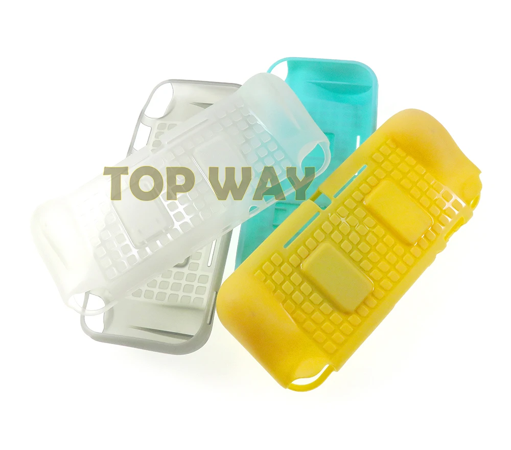 Capa transparente para nintendo switch lite, tpu macio, à prova de queda, capa protetora com espaço para cartão, 1 peça