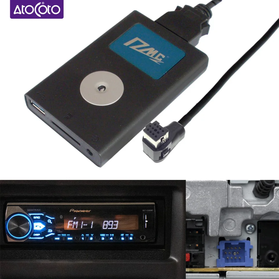 Car DMC Digital CD Changer Bluetooth-compatible USB SD Drive AUX
