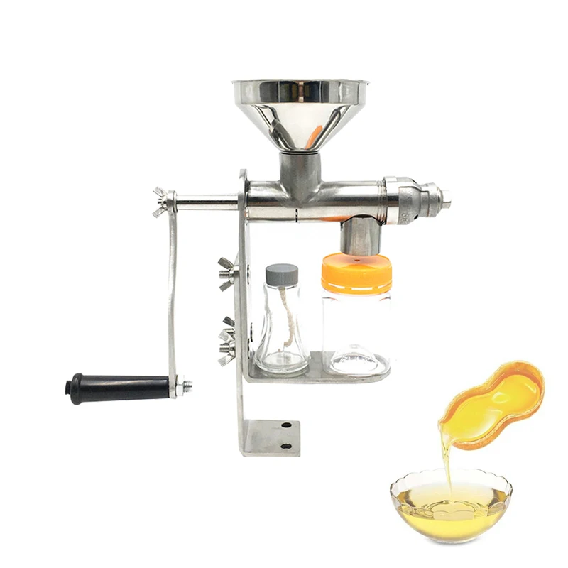 

Household Manual Oil Press Machine Oil Expeller Oil Extractor Stainless Steel