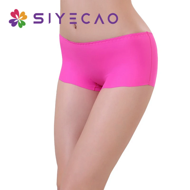 Sexy Women Soft Seamless Safety Short Pants Summer Under Skirt Shorts Comfortable Ice Silk Breathable Short Tights For Girl