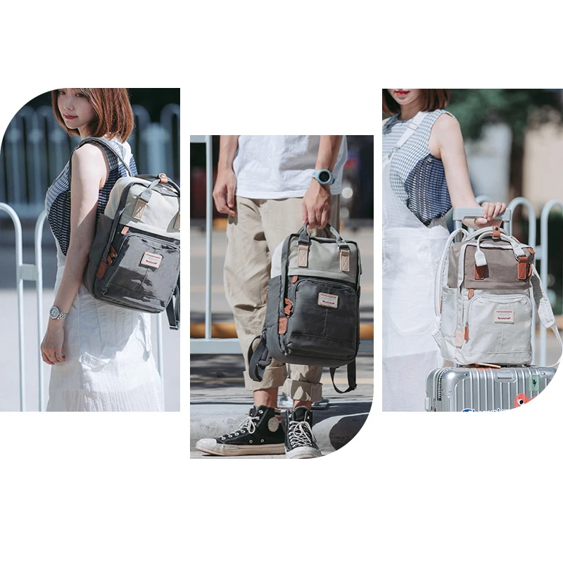 New Women Backpack Fashion Contrast Color Laptop Backpacks Travel Backbag Cute School Waterproof Rucksack bag For Student Girl