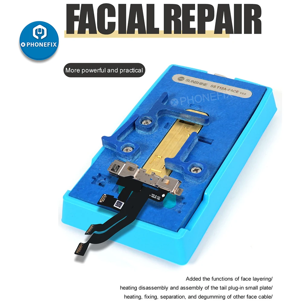 T12A Face ID stazione di riscaldamento + FACE ID V2.0 scanalatura di riscaldamento per iPhone cavo distanza sensore dissaldatura riparazione preriscaldatore scheda madre