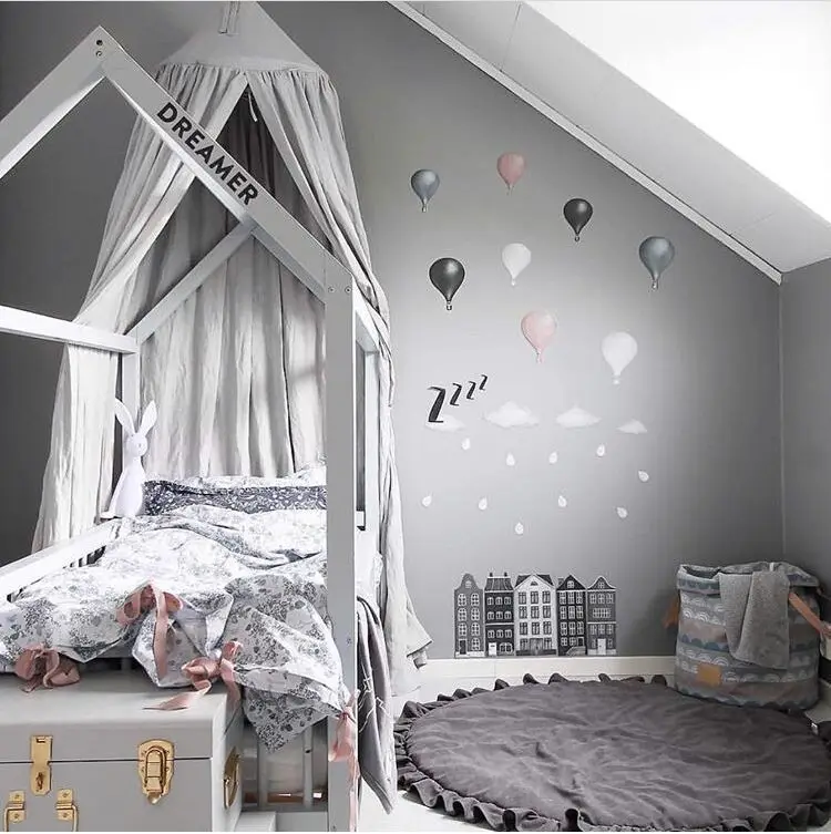 100*100Cm 100% Katoen Soft Wasbare Kant Kids Tapijten Kinderen Spelen Mat Deken Baby Kruipen Mat Kamer Decor tent Fitting Mat Speelgoed