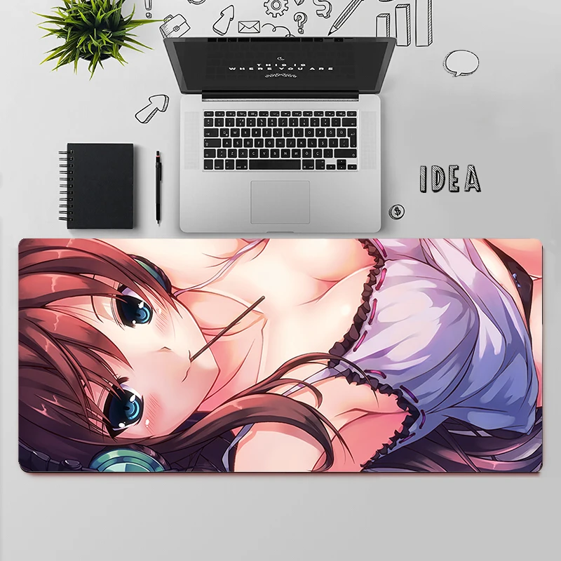 Gaming Mouse Pad Large Mouse Pad PC Gamer Computer Mouse Mat Big Mousepad Sexy Anime Girl XXL Carpet Keyboard Desk Mat Mause Pad