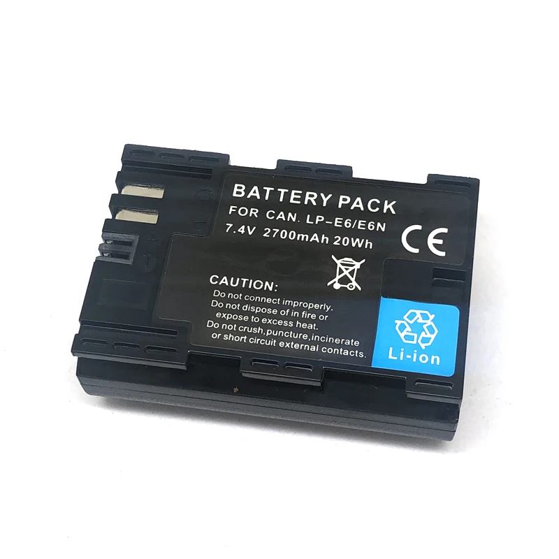 LP-E6 LPE6 LPE6N LP E6 E6N Battery Charger For Canon EOS 5DS R 5D Mark II III IV 5D2 5D3 5D4 6D 60Da 7D 7D2 70D 80D 90D R5 R6