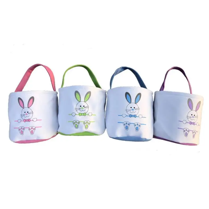 

30pcs/lot Wholesale hot sale high quality cartoon rabbit basket Easter bunny bucket candy bags SN3657