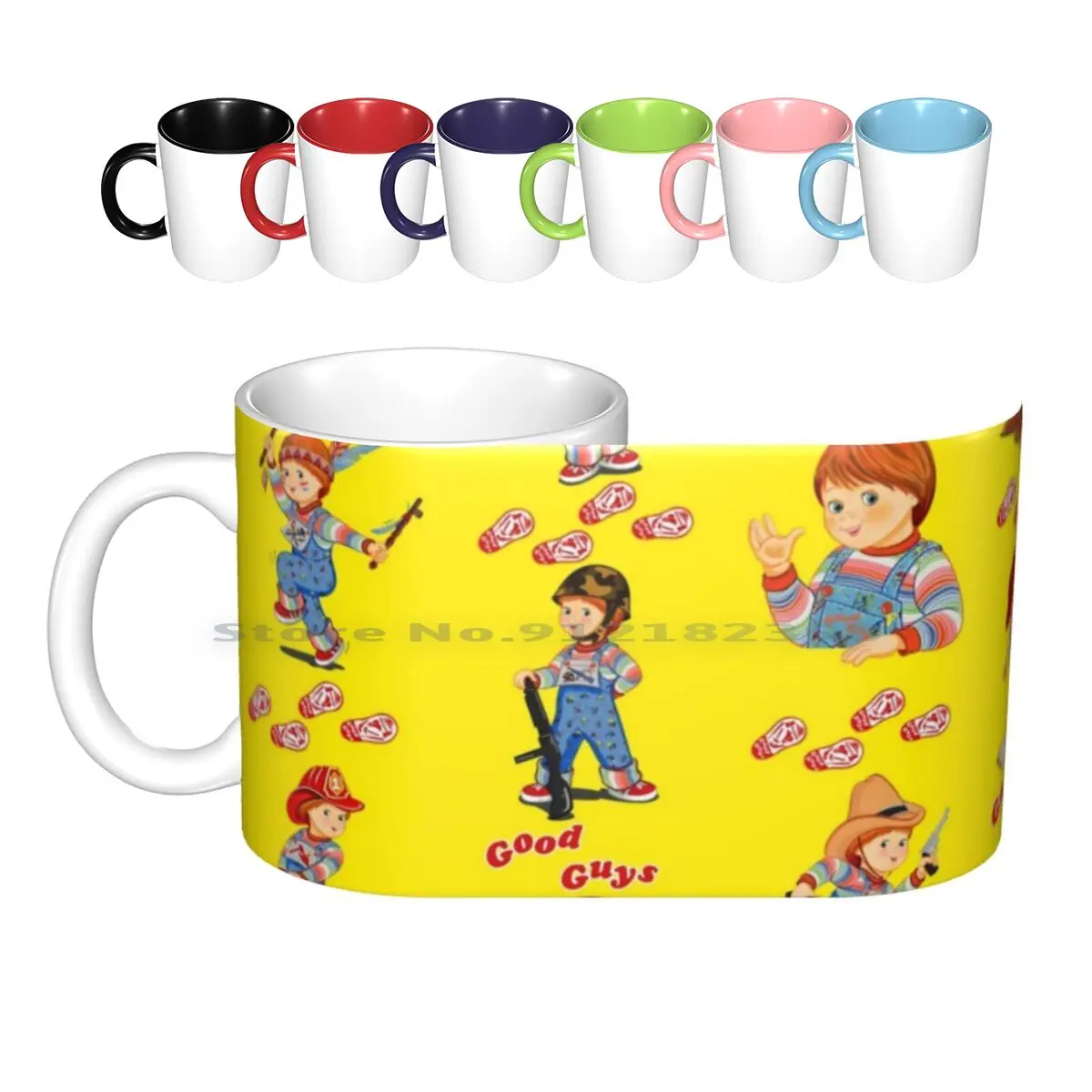 Good Guys-Child's Play-Chucky Ceramic Mugs Coffee Cups Milk Tea Mug Childs Play Chucky Good Guys Good Guys Doll Horror 80s