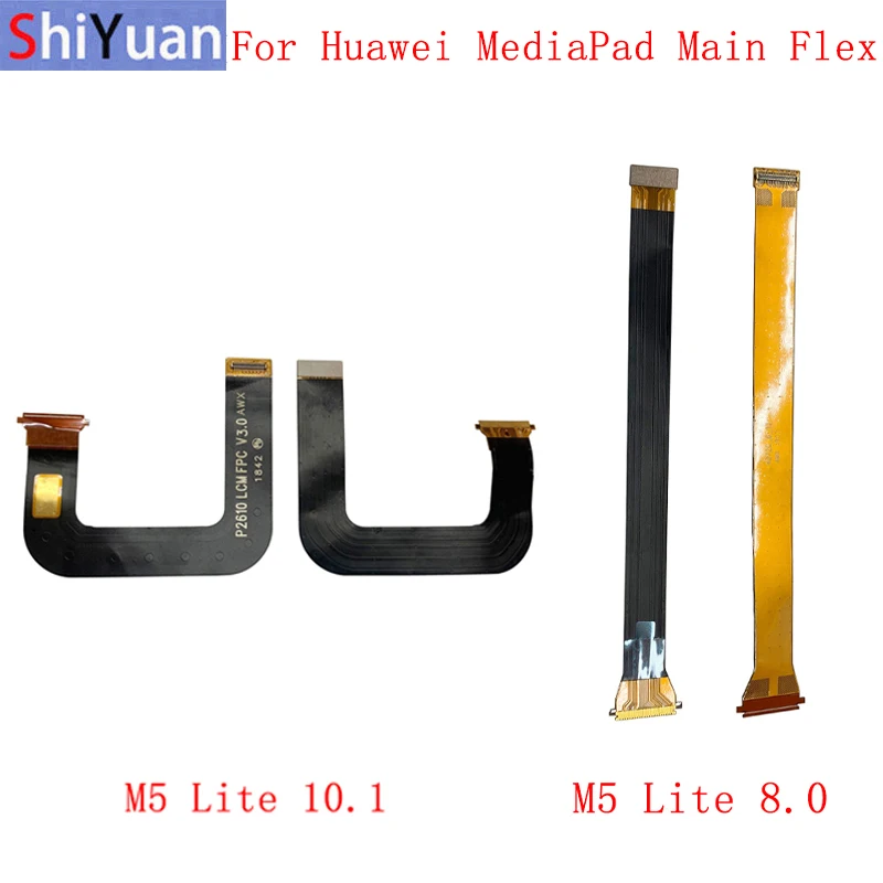 

Материнская плата, гибкий кабель для Huawei MediaPad M5 Lite 8,0 10,1, основной разъем, гибкий кабель, запасные части