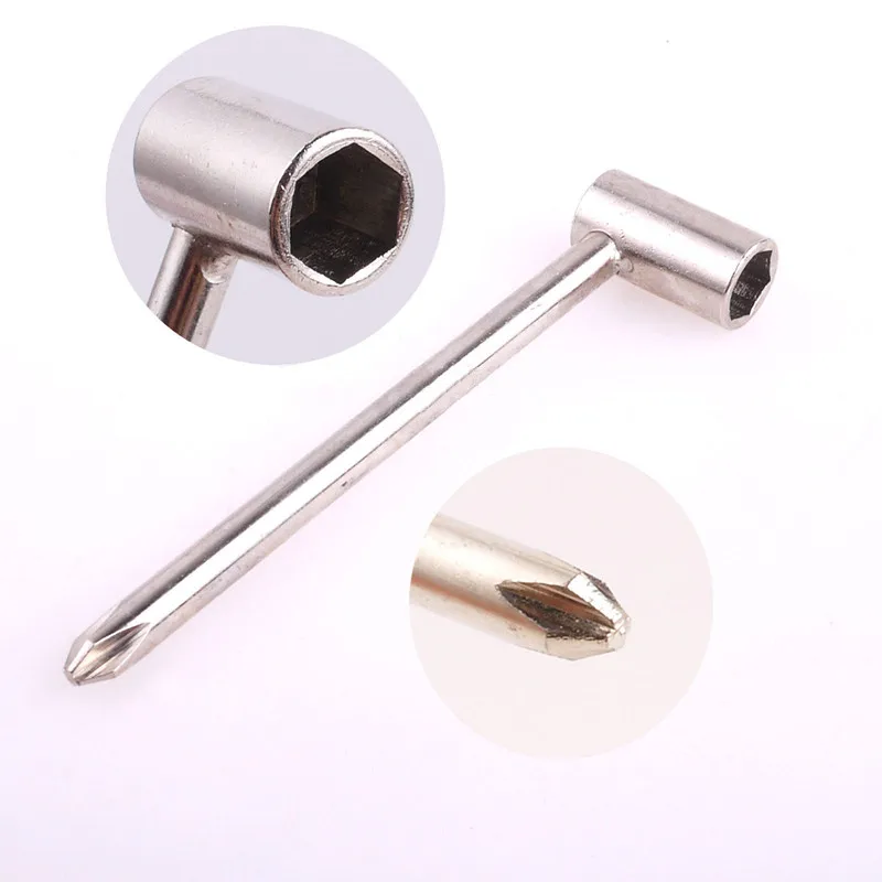Strumento di regolazione della chiave a traliccio in metallo da 7mm colore argento per chitarra elettrica Jackson Ibanez PRS
