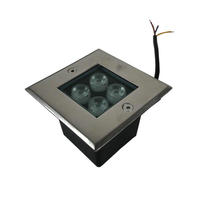 3W 4W AC85-265V DC12V Outdoor Recessed Deck Light Square LED Underground Lamp