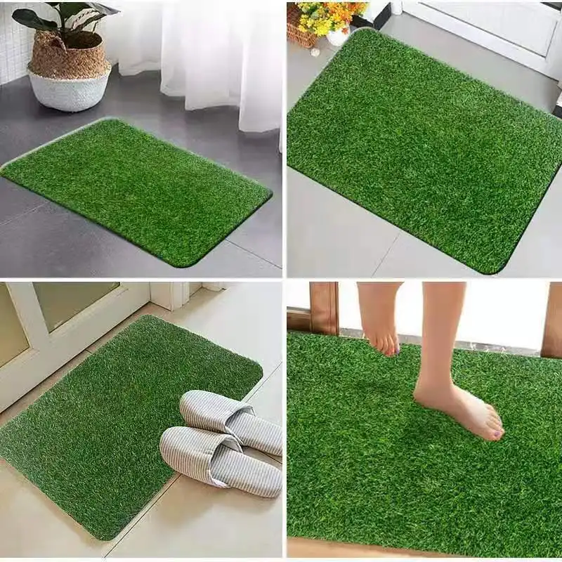 Artificial Grass Turf Faux Grass Rug Carpet For Balcony Garden Pet Green Grass Rug Turf Indoor Outdoor Home Decoration