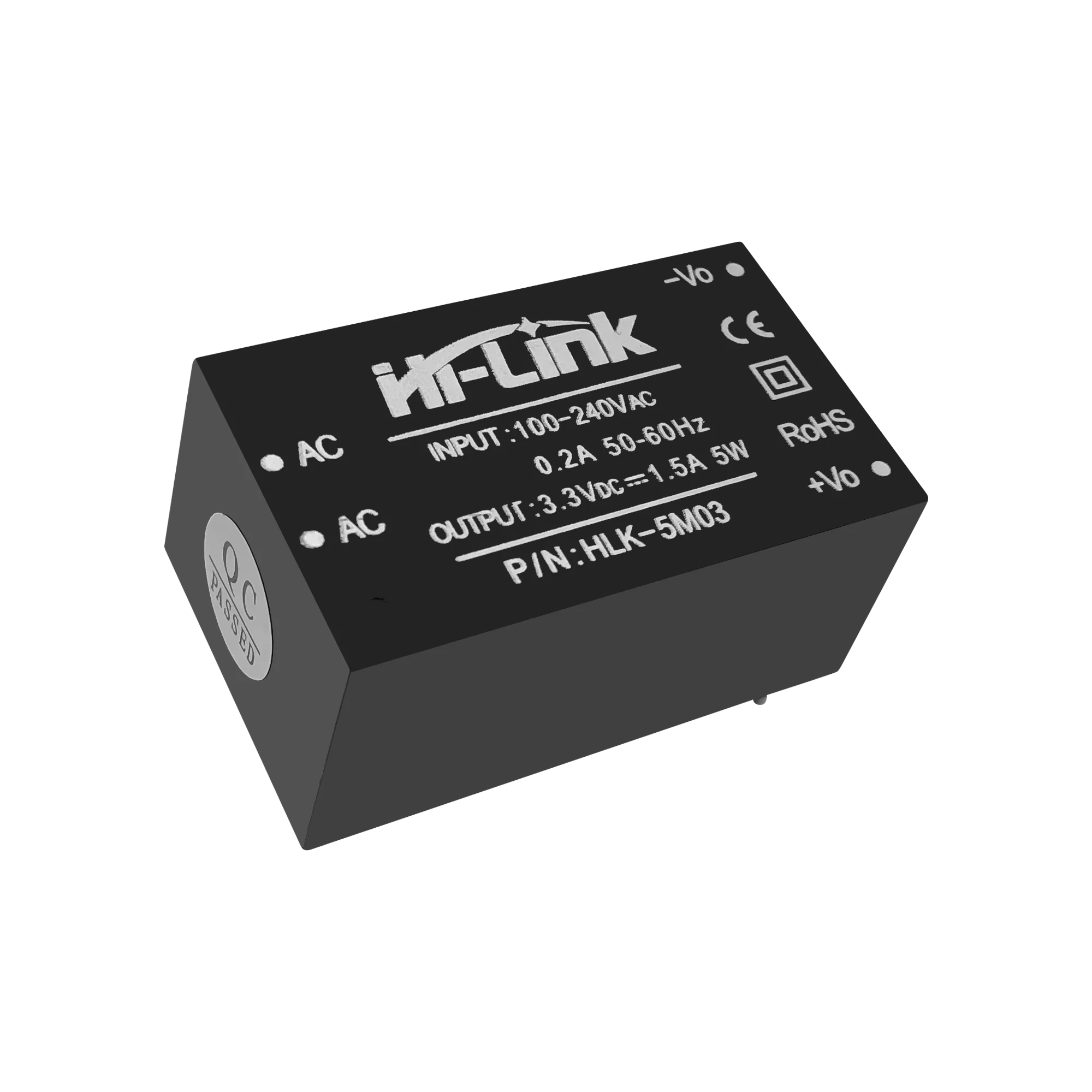 Mini módulo de fuente de alimentación inteligente para el hogar, convertidor de CA y CC, 220V a 3,3 V, 5W, HLK-5M03, lote de 10 unidades, envío gratis