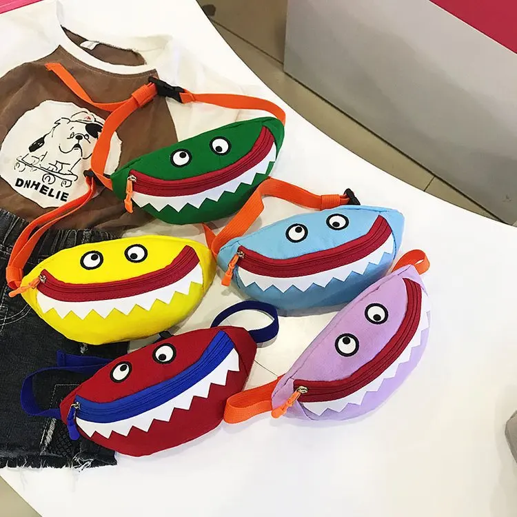 2019 Kids Girls Cute Crossbody Bag New Canvas Baby Cartoon Monster Messenger Bags Shoulder Bag Wallet Purse