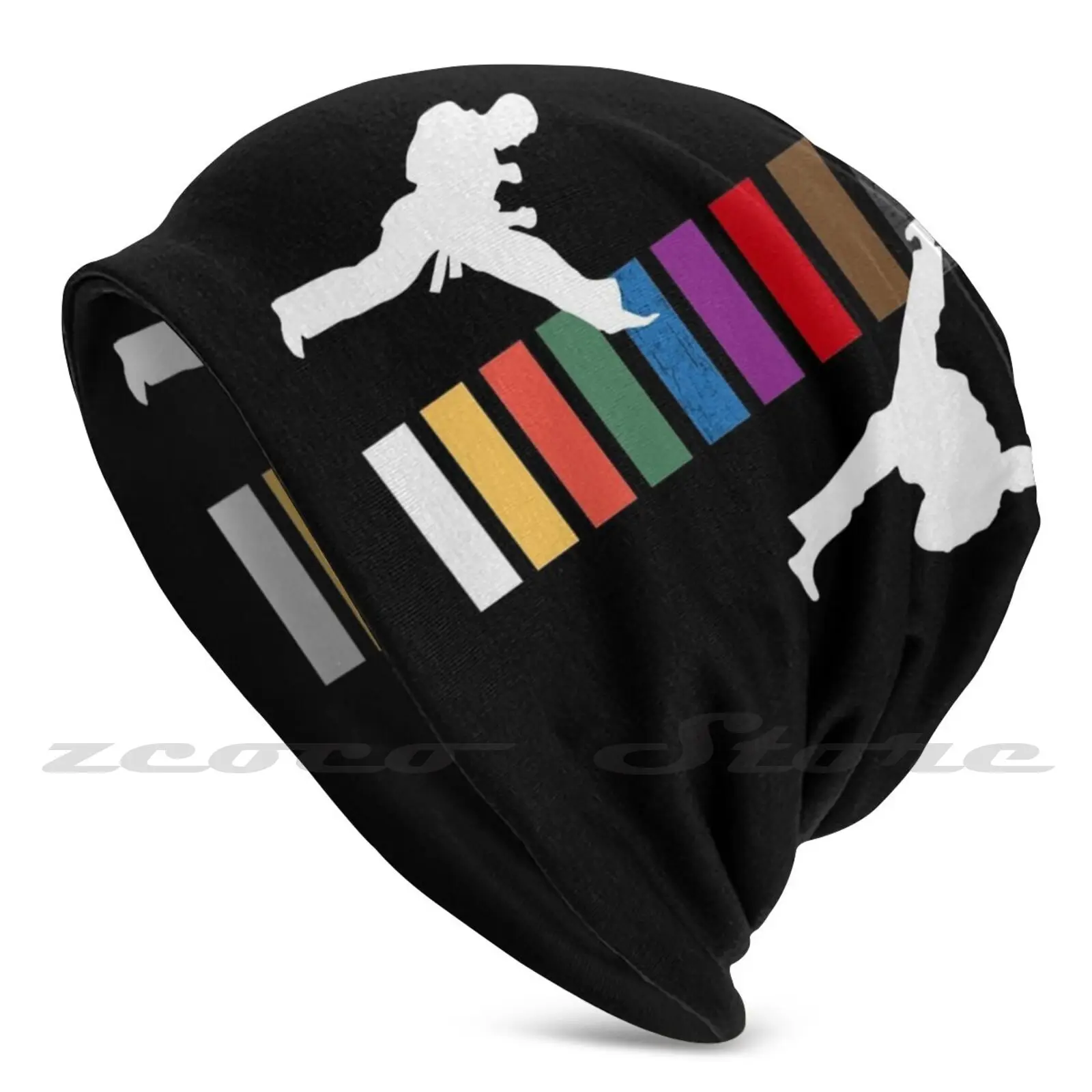 Cinturón de Karate de colores, silueta de Taekwando, regalos geniales para entrenador de artes marciales, profesor, amante de los estudiantes, entusiastas del bricolaje, Jersey